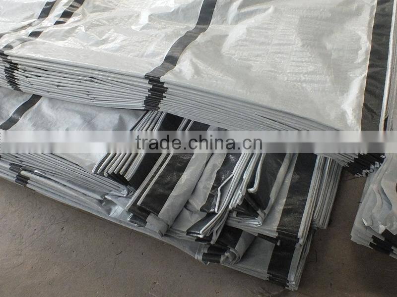 2015 Promotional Camping Tarp Tent Material for Sale Black Striped Tarpaulin Fabric