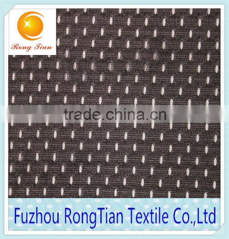 Wholesale 100 polyester warp knitted 50D hole mesh fabric for clothing