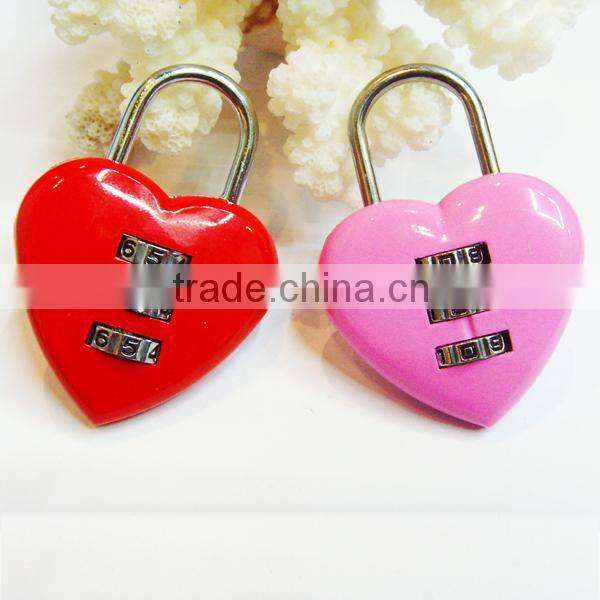 Factory Direct Cheap Price Zinc Alloy Eco-friendly Lovely Combination Lock For Charm Gifts Friends