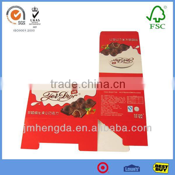 Fashion Useful Supplies Good Quality Cardboard Chocolate Packaging Box