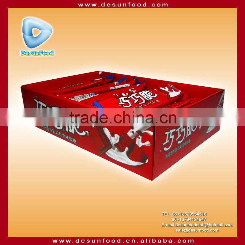 Chocolate coated nougat candy