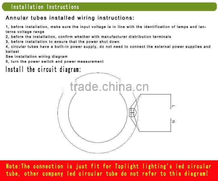 11w 12w 18w t9 led circular replacement tube / 12w g10q led circular tube light