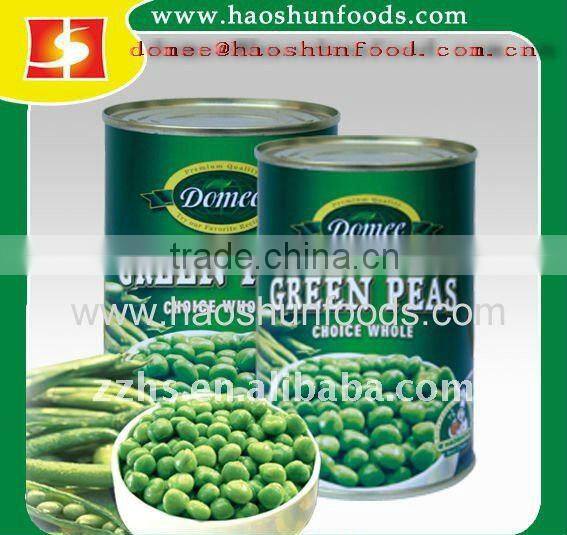 Canned Green Peas in brine
