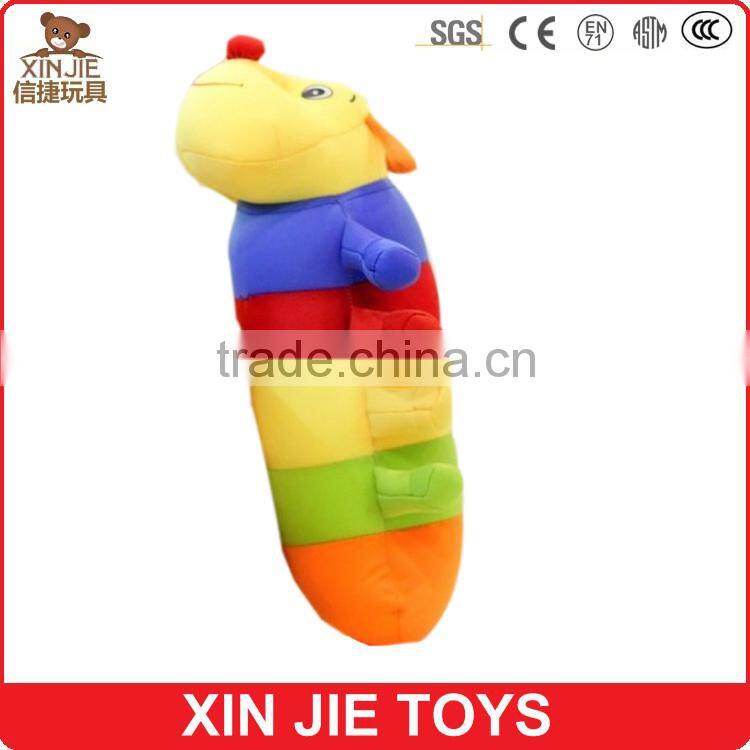 funny big worm plush pillow and cushion for kids