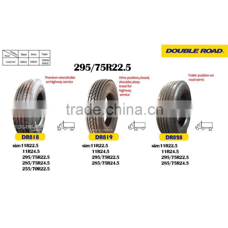 chinese brand tires 295/75r22.5, Radial truck tire 295/75R22.5, new truck tire 295/75r22.5