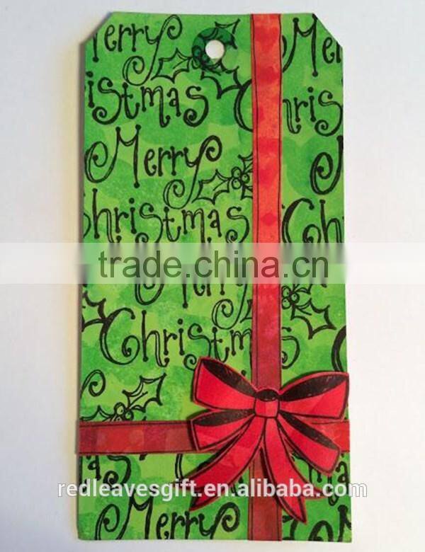 Christmas decoration custom hang tags, price tags, hanging ornament