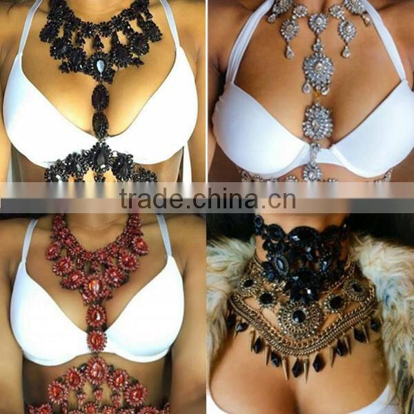 Top selling brand style handmade beaded choker statement necklace, necklace bead