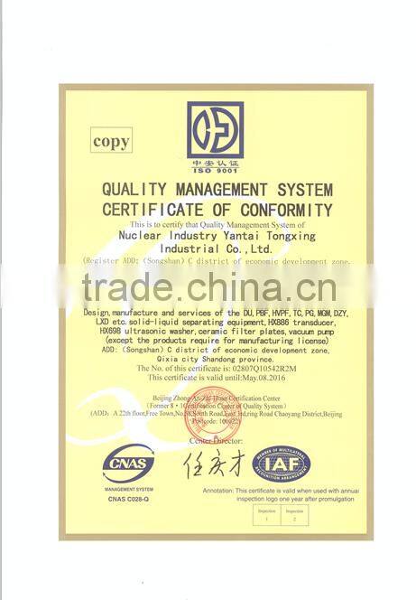 High efficiency gold concentrate dewatering - Ceramic vacuum filter