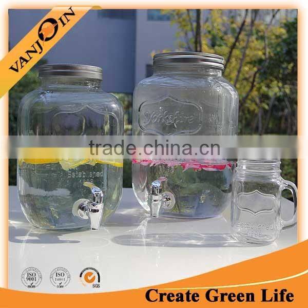 Old Time Hospitality Mason Jar Drink Dispenser 8L