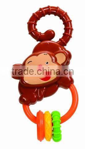 Kid Gift Musical Instrument Colorful Plastic Rattle Shaker Bell Ring Ball Toy Baby Kids Educational Gift Hand toy