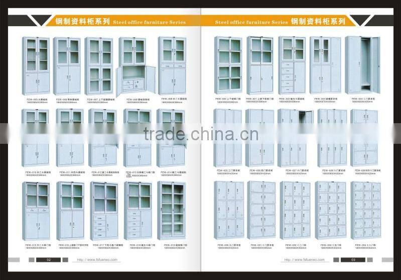 Full Height lockable 4 shelf book almirah design