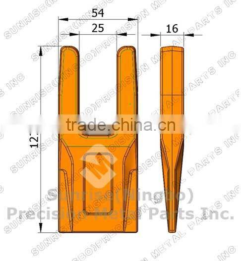 1650 Construction Pengo Type Dirt Augers Flat Teeth Forged Tooth