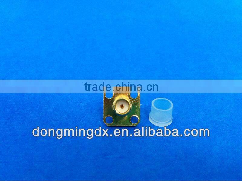 SMA female to female flange connector