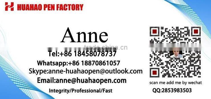 Plastic promotional retractable banner pen pull out banner pen