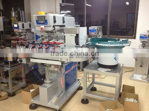 Automatic plastic bottle 4color pad printing machine