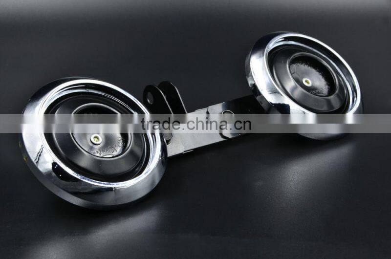 Car 35W 12V 105dB 1.5A Motorcycle Electric Horn Air Horn - black+silver/horn speaker-10