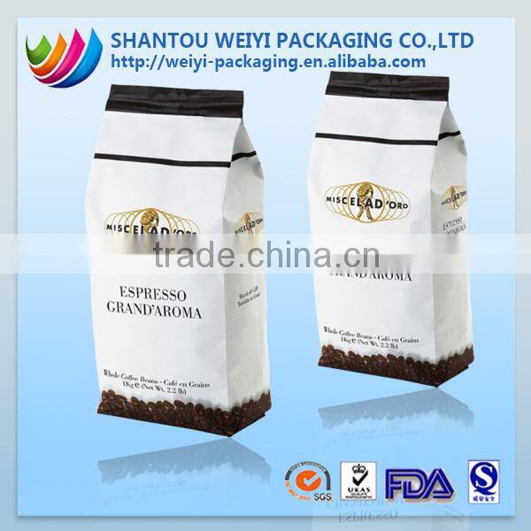 Clear Window bleached kraft paper Tin Tie bag with square bottom