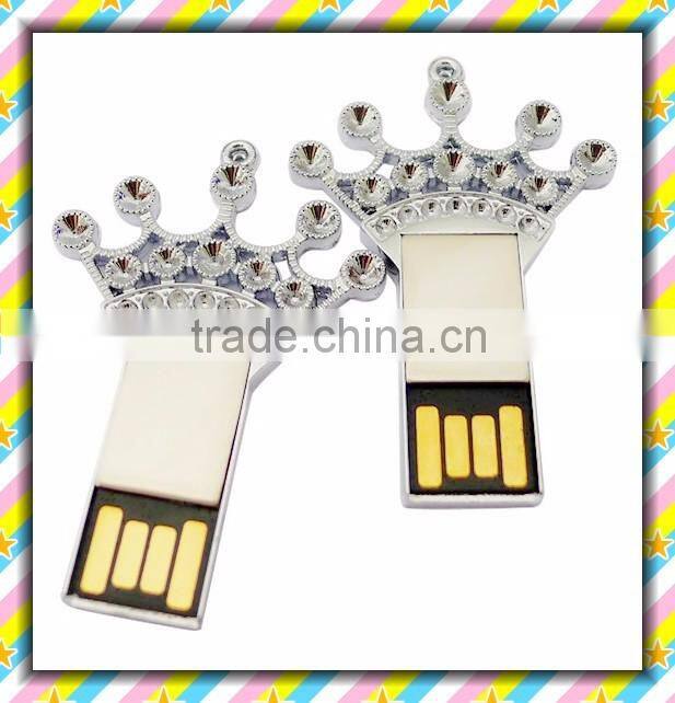 2016 hot selling free logo brand USB flash drive pen drive memory stick metal various shapes of disk,
