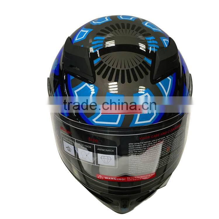 full face motorcycle helmet ABS matericl safty helmet with double visors