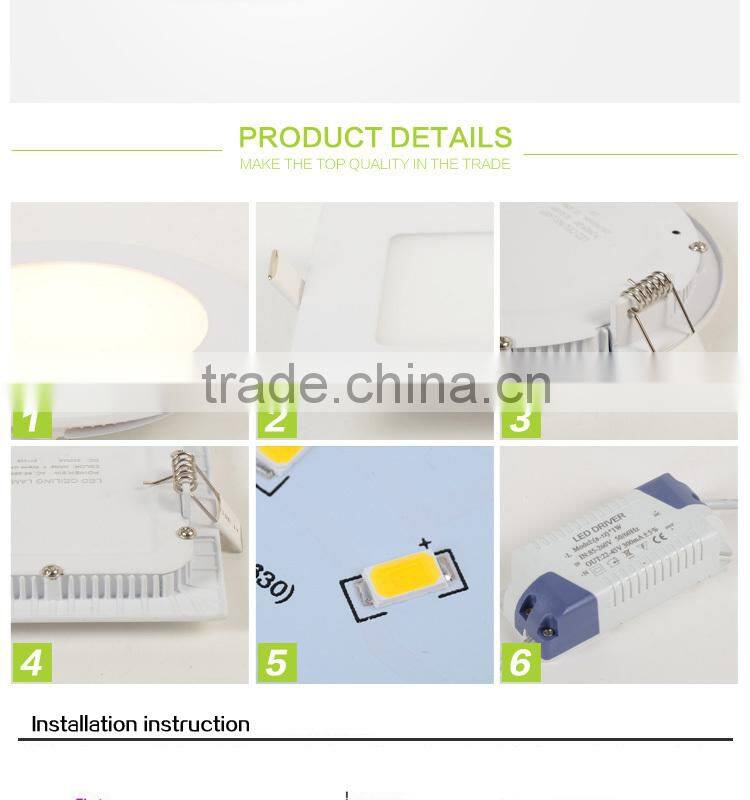 3W 85mm LED slim panel light CE and RoHS certification Hole size 70mm led panel light