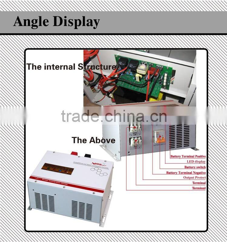 2016Vmaxpower 12/24/48V solar &wind&grid hybrid inverter for home use800w