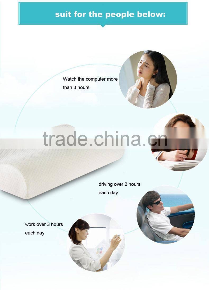 100% polyester memory foam pillow forchina facotry memory foam pillow LS-P-017 medicated pillow