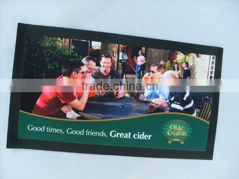 Promotional bar mat