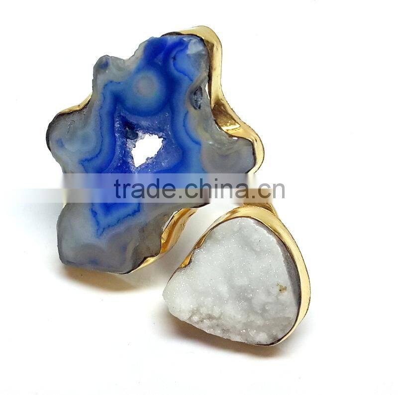 Lapis Druzy Cushion 925 Sterling Silver Bracelet, Designer Druzy Semi Precious Bracelet, 925 Sterling Silver Designer Jewelry