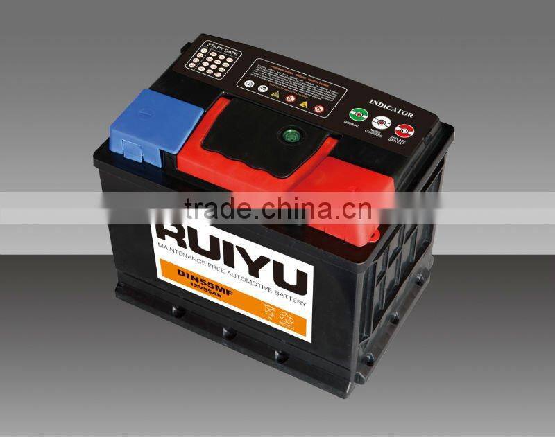 maintenance free battery , high quality battery 57029 automotive battery / 12 v car battery / battery for sale