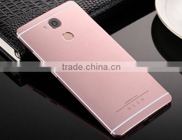 144-Fashion 5.5Inch Luxury Metal Shell 6.8mm Thin Fingerprint Smartphone 4GB+32gb 16MP+8MP 2.0Ghz Dual Sim 4G Smartphone