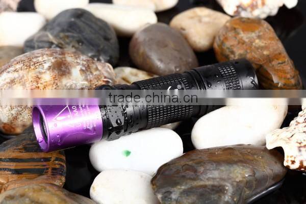 Quality is our culture 365nm 3W small uv light from Tank007 China NO.1 UV flashlights supplier