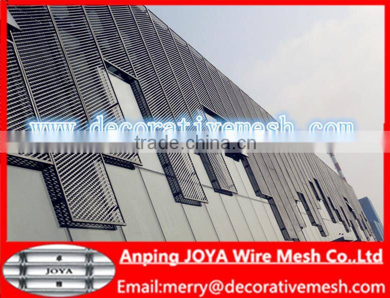 metal facade using the expanded metal sheet