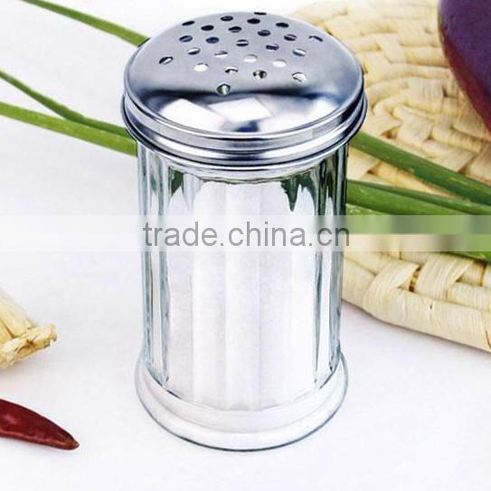 Salt And Pepper Glass Spice Grinder Round Glass Spice Mini Jars With Lid