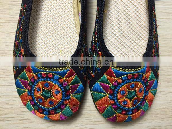 plus size New Fashion Women's Shoes Old Peking Flats,Ladies Embroidery Soft Sole Lace-Up Casual Shoes zapatos mujer