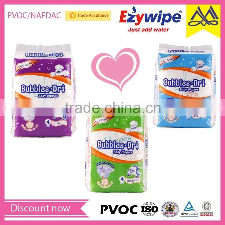 Good quality soft cotton baby diaper, super breathable baby nappy, baby diaper from China