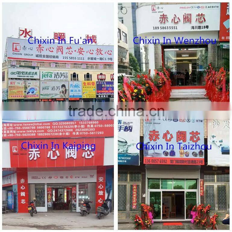 plastic shower cartridge for thermostatic valve