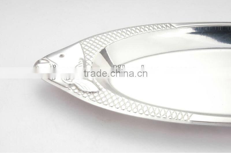 Stainless Steel Fish Shaped Dinner Plates
