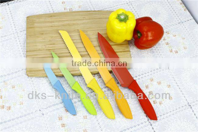 KP1303GB6 Set of 6pcs with Gift Box Non-Stick Stainless Steel color knife set