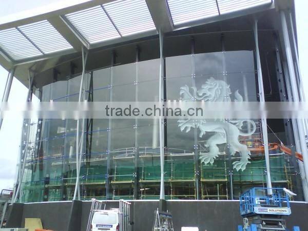 Safety Tempered Clear Float Glass Printing Architectural Glass