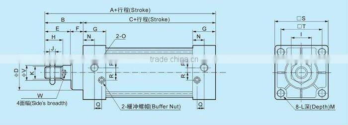 SC Series standard airtac cylinder, air cylinder