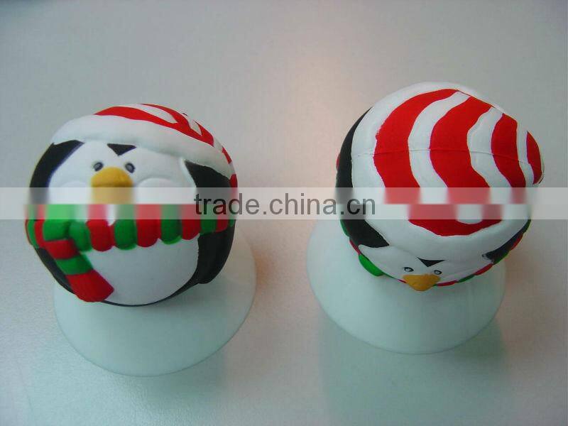 Promotional PU anti-stress ball PU stress ball PU stress Santa Claus