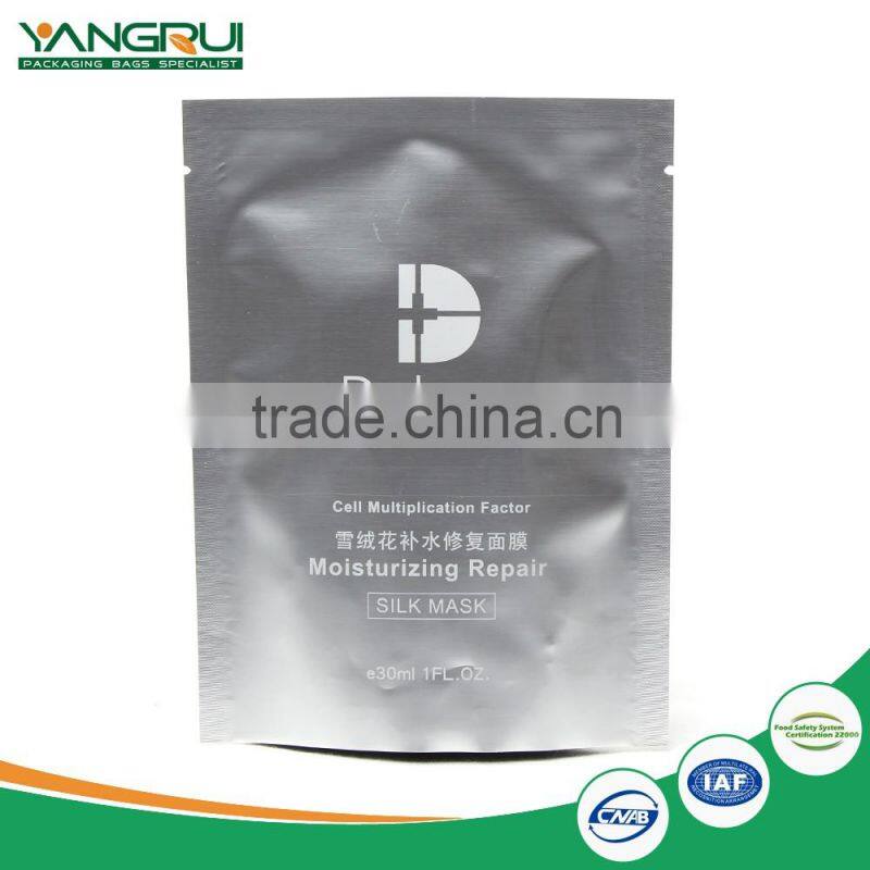 Moisturizing repair facial silk mask bag packaging