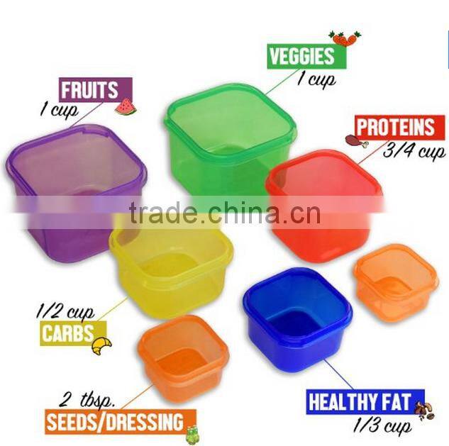 Weight Loss Portion Control Containers-7 Portion Control Containers in Set with Divide