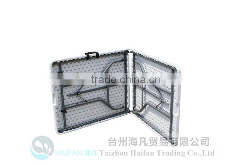 durable 180cm outdoor plastic folding dining table and chair with bolt /high quality plastic dining table