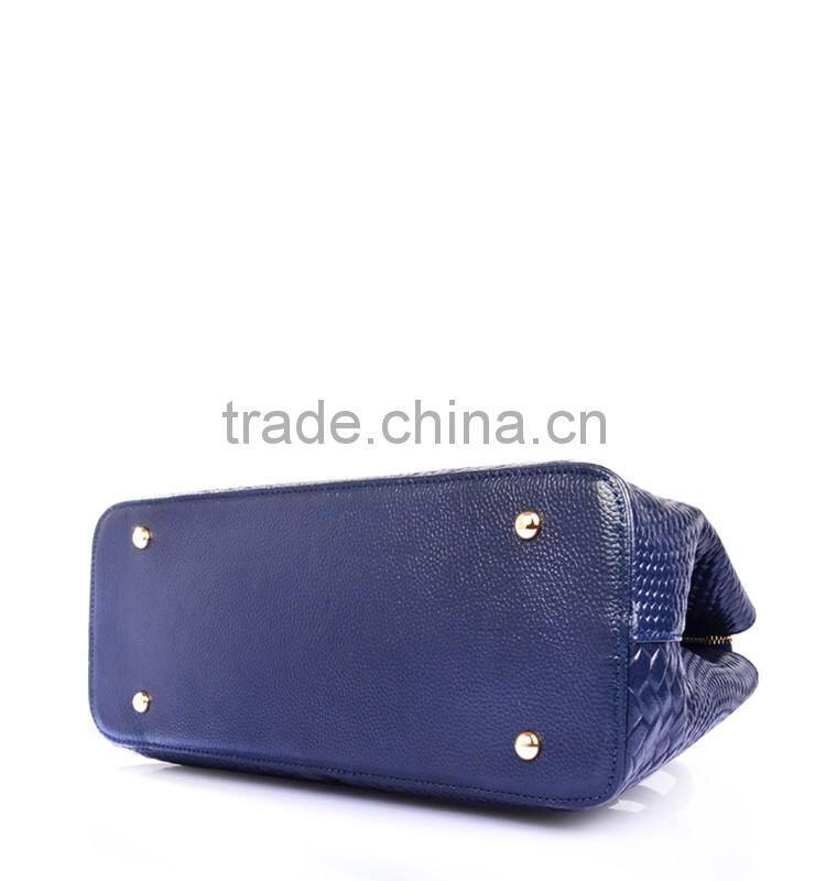 High Quality New Design Fashion wowen PU Leather Hand Bags from China