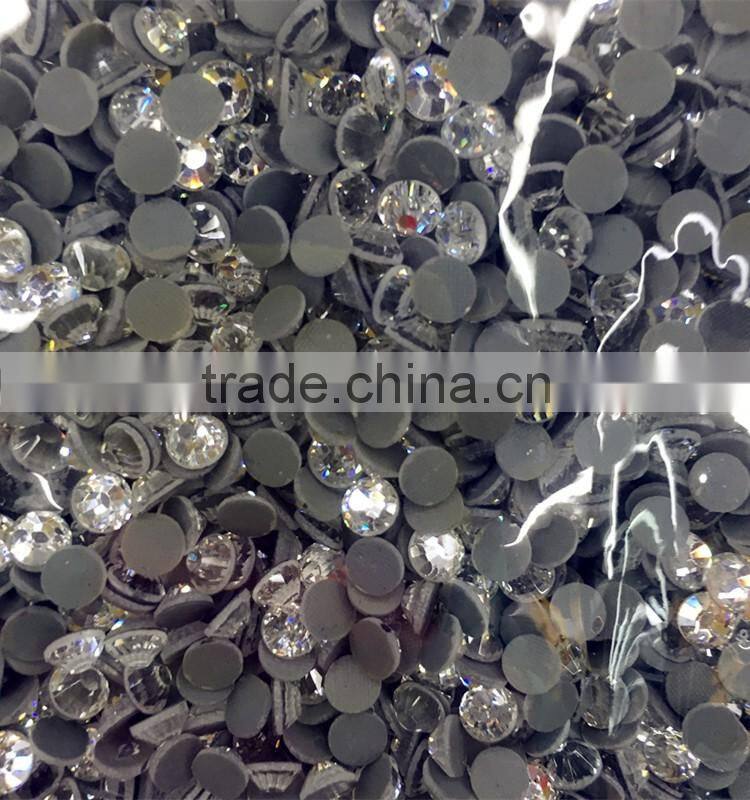 super shining well cut thin side light grey glue ss30 dmc hotfix rhinestone
