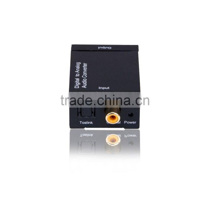 Optical SPDIF/Coaxial Digital to RCA L/R Analog Audio Converter w/ Headphone Out made in China
