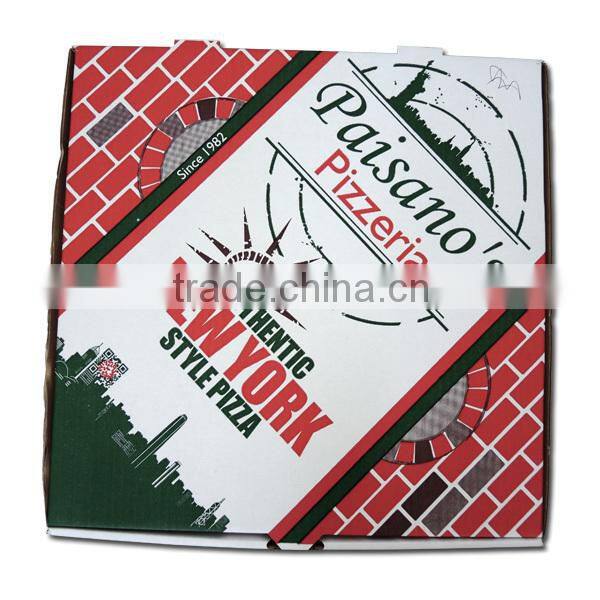 hot sale white Kraft delivery pizza box
