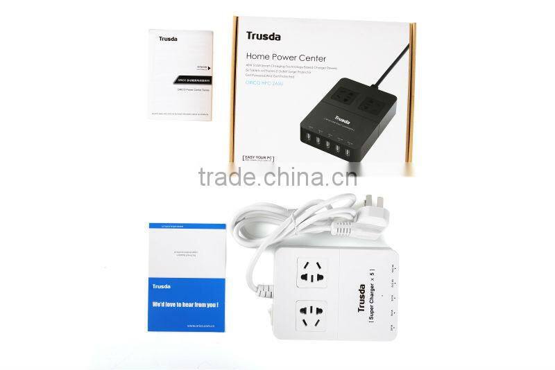 Certificates approved usb charger 4 port smart phone charger,ODM/OEM quick deliver power sockets