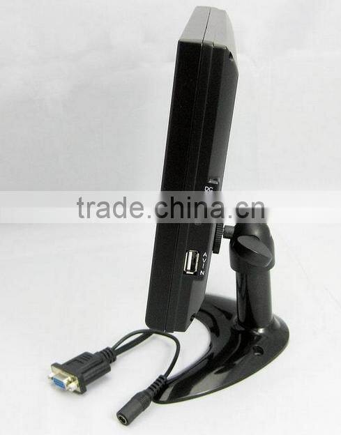 Plastic casing 8inch resistive touch screen LCD monitor